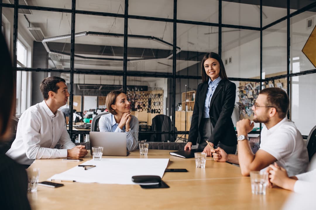 People in a meeting