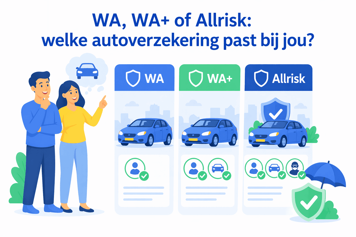 WA, WA+ of Allrisk: welke autoverzekering past bij jou?