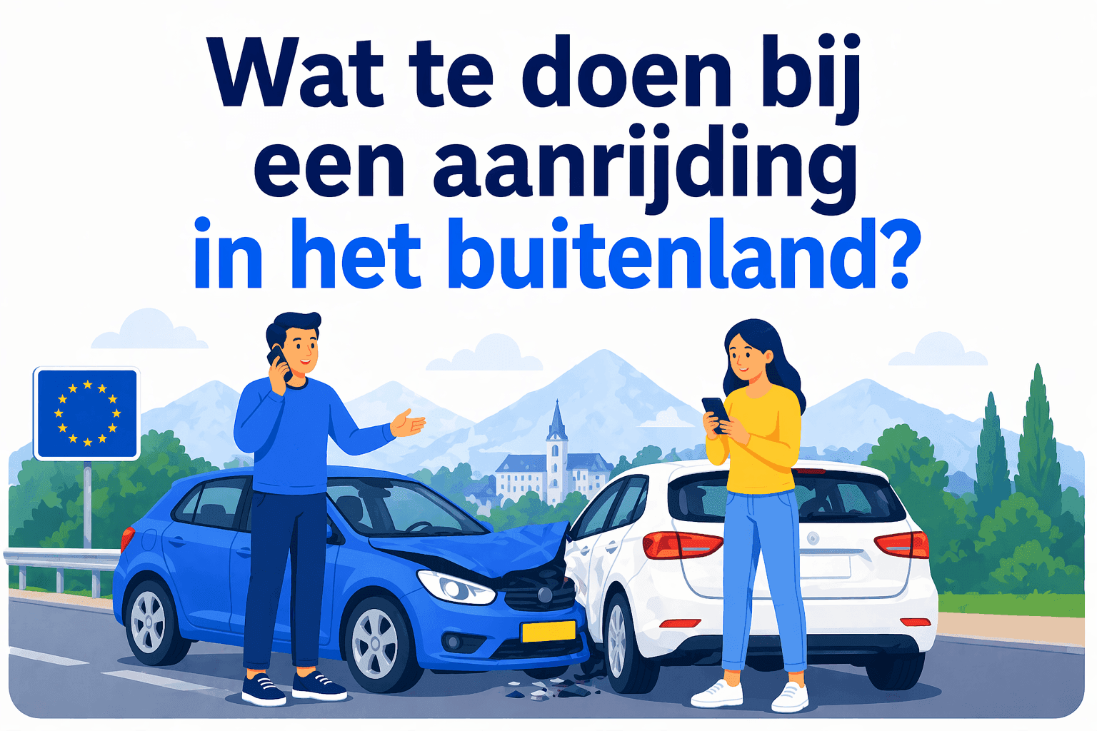 Wat te doen bij een aanrijding in het buitenland?
