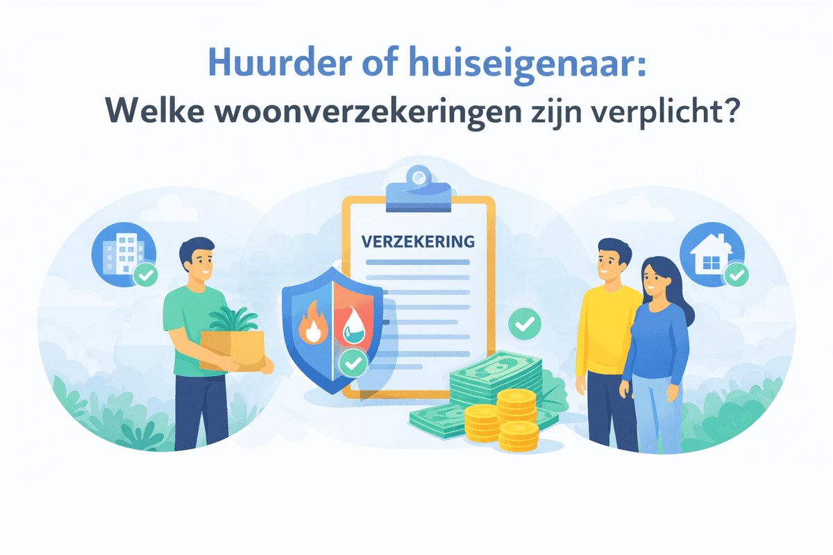 Welke woonverzekeringen zijn verplicht als huurder of huiseigenaar? Ontdek wanneer je een opstal- of inboedelverzekering nodig hebt en voorkom financiële risico’s.