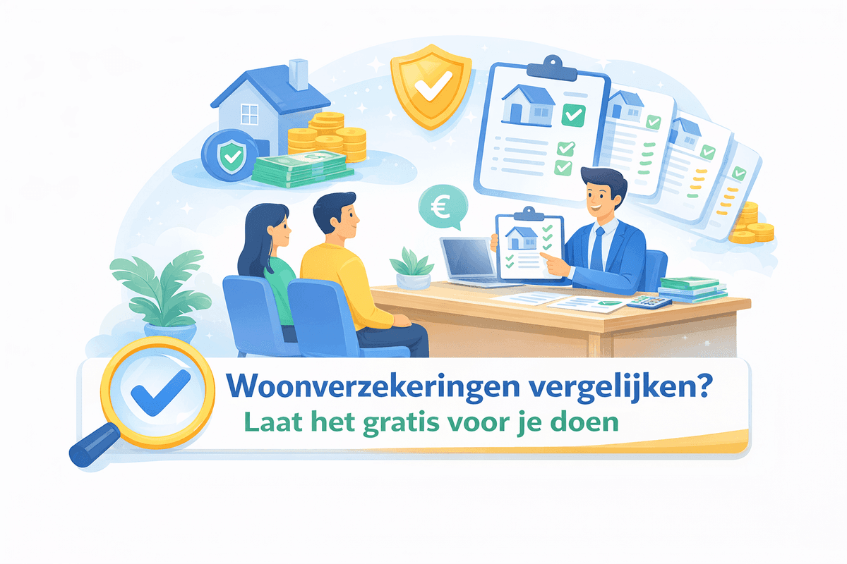 Woonverzekeringen vergelijken? Laat het gratis voor je doen